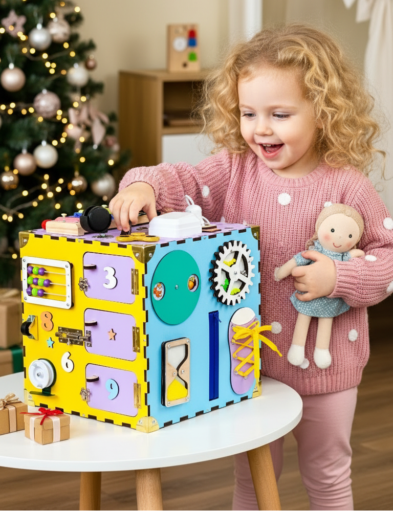 Colorful Sensory Activity Cube