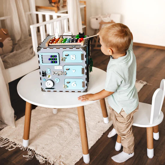 Handmade Wooden Activity Cube