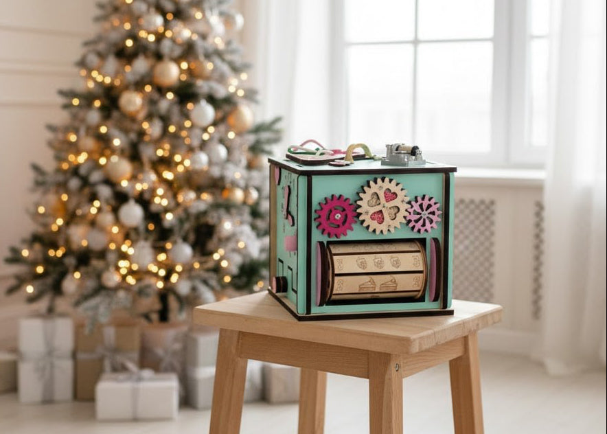 Classic Wooden Busy Cube